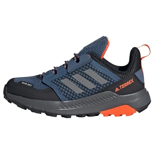 adidas Terrex Trailmaker RAIN.RDY Hiking Shoes-Low (Non Football), Wonder Steel/Grey/Impact Orange, 32 EU von adidas