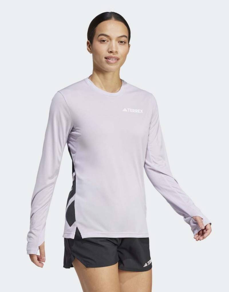 adidas - Terrex Xperior climacool+ - Langärmliges Shirt in Silver Dawn-Silber von adidas