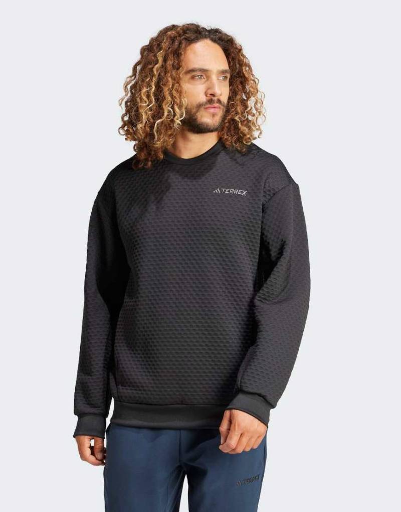 adidas Terrex - xploric - Sweatshirt in Schwarz mit Rundhalsausschnitt von adidas