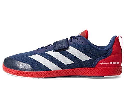 adidas The Total Strength Training Herren-Gewichtheberschuhe in Marineblau und Rot, Team Navy Blue/Silver Metallic, 11.5 Women/11.5 Men von adidas