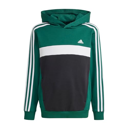 adidas Tiberio 3 Stripes Colorblock Fleece Hoodie 13-14 Years von adidas