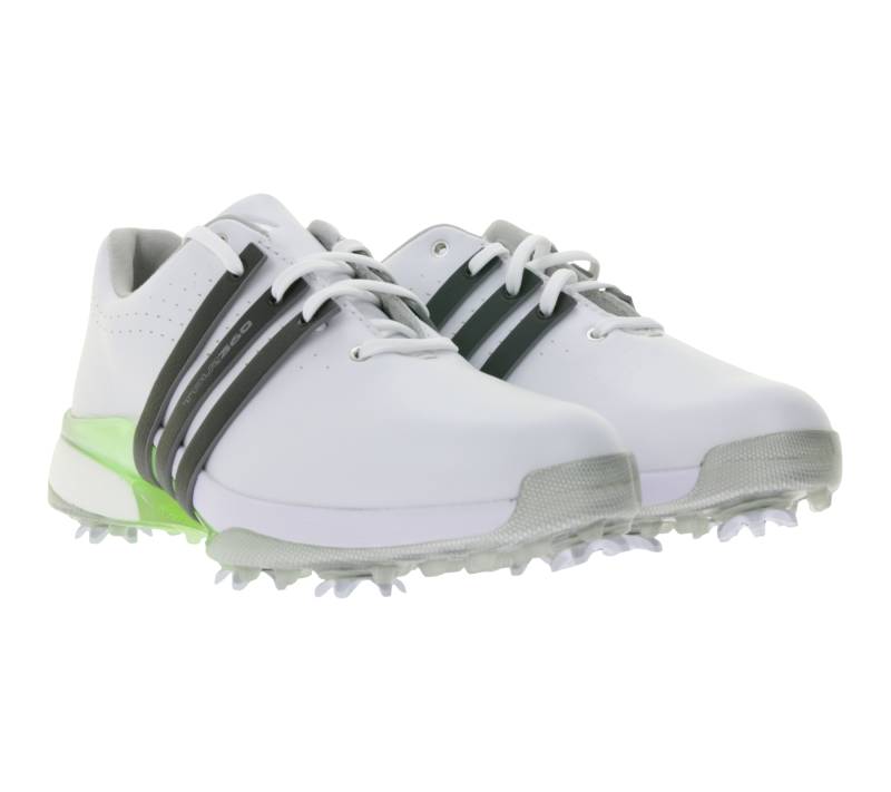 adidas Tour360 24 Damen Golf-Schuhe mit Torsion-Bridge Sport-Schuhe mit Lightstrike-Dämpfung und Boost-Ferse IF0259 Weiß/Schwarz/Grün von adidas