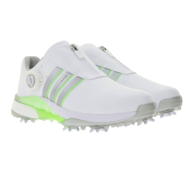 adidas Tour360 24 Damen Golf-Schuhe mit Torsion-Bridge Sport-Schuhe mit Lightstrike-Dämpfung und Boost-Ferse IF0264 Weiß/Grün adidas Tour360 24 Damen Golf-Schuhe mit Torsion-Bridge Sport-Schuhe mit Lightstrike-Dämpfung und Boost-Ferse IF0264 Weiß/Grün von adidas