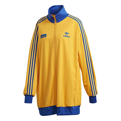adidas Tracktop Adicolor 70er Jahre Sweatshirt Gelb Damen GD2310, gelb von adidas
