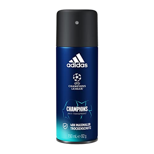 adidas UEFA 8 Anti-Transpirant Deo Spray für ihn, aufregend frischer Duft, bis 48 Stunden trockenes Frischegefühl, 150 ml von adidas