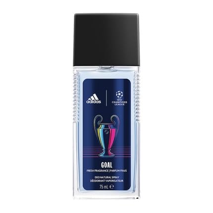 adidas UEFA Champions League Goal Deo Naturspray für Herren, mit frischem Orangen- und Eukalyptusduft, 75 ml von adidas