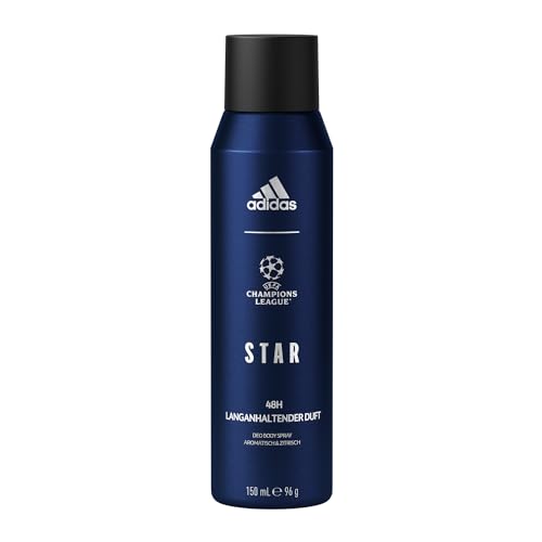 adidas UEFA STAR Edition Deo Body Spray, aromatisch-frisches Deo Body Spray für Herren, 150ml von adidas