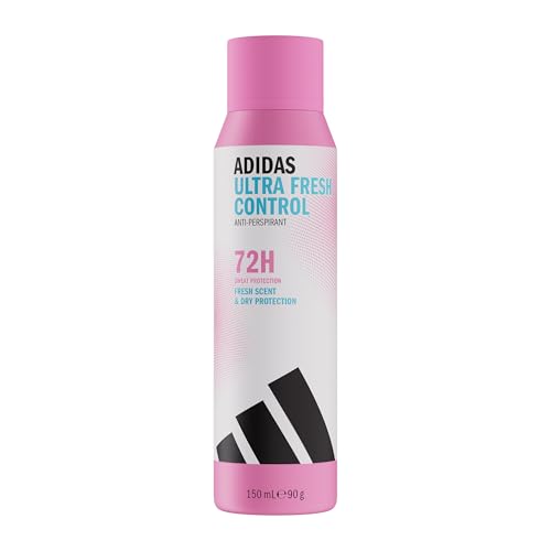 adidas Ultra Fresh Control Anti-Transpirant Deodorant Spray für sie, 72 Stunden Schweiß-Schutz Duft mit zitrischen, minzigen und blumigen Noten, vegane Formel ohne Alkohol, 150ml von adidas