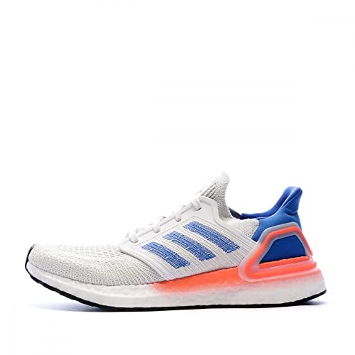 adidas Ultraboost 20 Herren Running Trainers Sneakers (UK 7 US 7.5 EU 40 2/3, White Blue red EG0708) von adidas