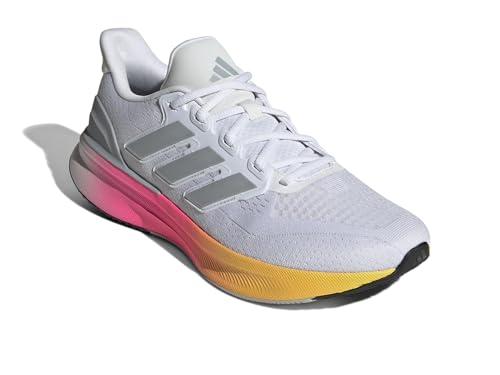 adidas Ultrabounce 5 Herren-Lauf-Sneaker, Weiß/Halo-Silber/Schwarz von adidas