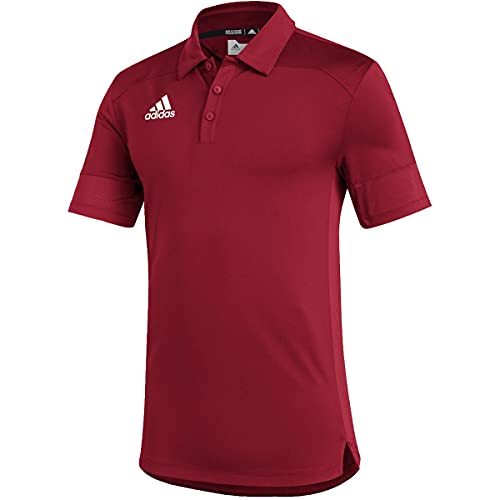 adidas Under The Lights Coaches Poloshirt für Herren, Team Power rot-weiß, XL von adidas