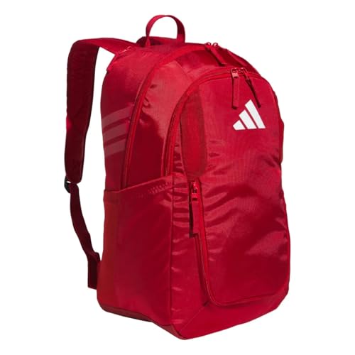 adidas Uni-Erwachsene Stadion Team Sport-Rucksack für Damen und Herren (36 L), Strapazierfähige Athletische Laptoptasche Rucksacktasche, Power Red 2/White/4.0, OSFA von adidas