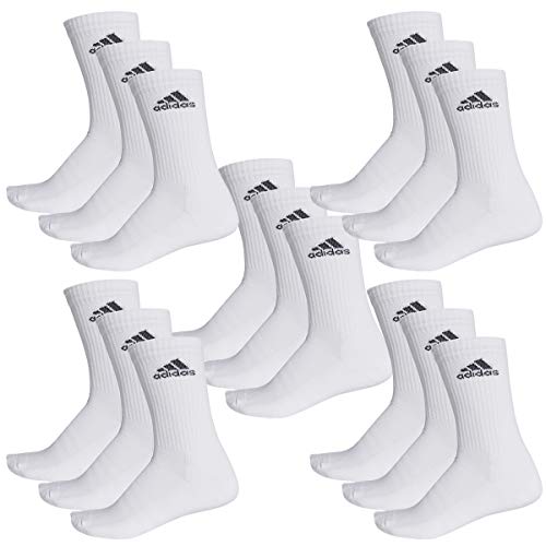 adidas Unisex 3s Cushioned Crew 15p socken, Weiß, 43-45 adidas Unisex 3s Cushioned Crew 15p socken, Weiß, 43-45 von adidas