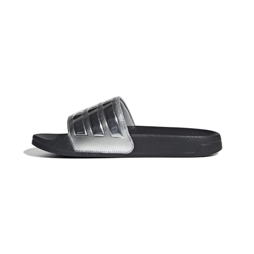 adidas Unisex ADILETTE SHOWER SLIDES, core black/silver met./silver met., 40.5 EU von adidas
