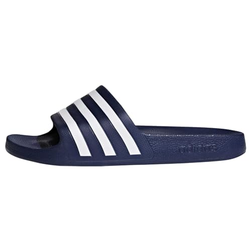 adidas Unisex Adilette Aqua Slides, Dark Blue / Cloud White / Dark Blue, 42 von adidas