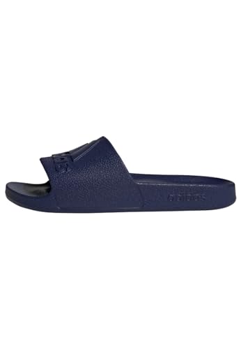 adidas Unisex Adilette Aqua Logo Slide Sandal, Dark Blue/Dark Blue/Dark Blue, 38 EU von adidas