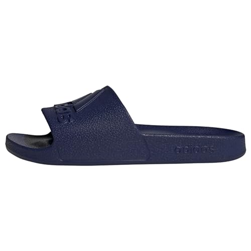 adidas Unisex Adilette Aqua Logo Slide Sandal, Dark Blue/Dark Blue/Dark Blue, 38 EU von adidas