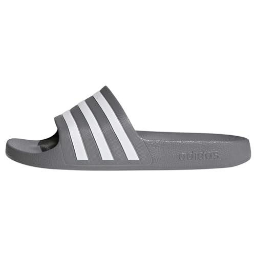 adidas Unisex Adilette Aqua Slides Slipper, Grey Three/FTWR White/Grey Three, 36 2/3 EU von adidas