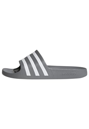 adidas Unisex Adilette Aqua Slides, Grey Three / Cloud White / Grey Three, 40.5 EU von adidas