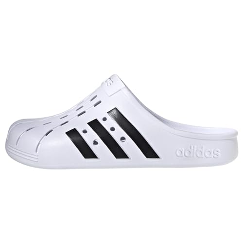 adidas Unisex Adilette Clogs Slide Sandal, FTWR White/core Black/FTWR White, 10 von adidas