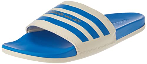 Adidas Unisex Adilette Comfort Slides, Wonder White Blue Rush Gold Met, 38 EU von adidas