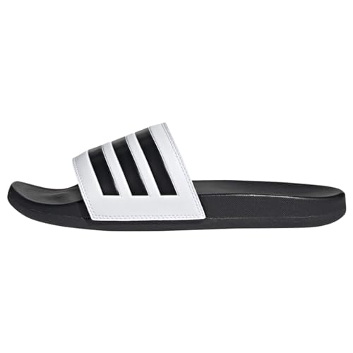 adidas Unisex Adilette Comfort Slide Sandal, Cloud White Core Black Core Black, 48.5 EU von adidas