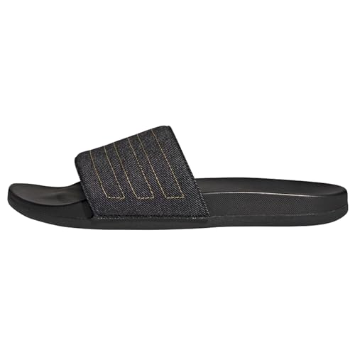 adidas Unisex Adilette Comfort Slide Sandal, Core Black Preloved Yellow Core Black, 37 EU von adidas