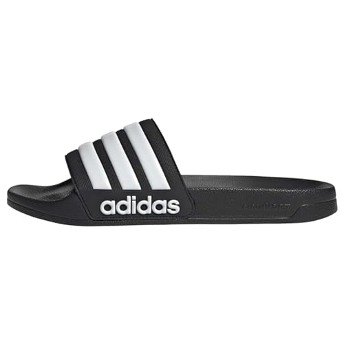 adidas Unisex Adilette Shower Slides, Core Black / Cloud White, 40 2/3 von adidas