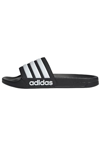 adidas Unisex Adilette Shower Slides, Core Black / Cloud White, 43 1/3 von adidas