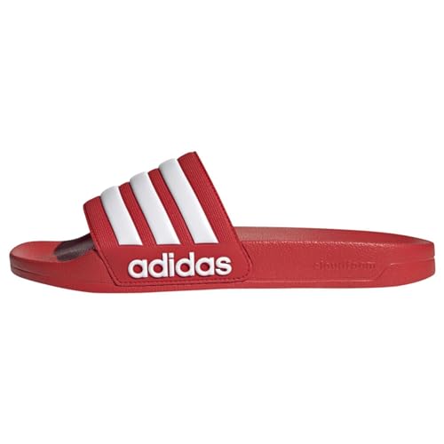 adidas Unisex Adilette Shower Schlappen, Vivid Red Ftwr White Vivid Red, 54 2/3 EU von adidas