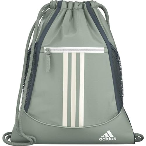 adidas Unisex Alliance 2 Sackpack Sackpacktasche, Silbergrün/Weiß, One Size von adidas