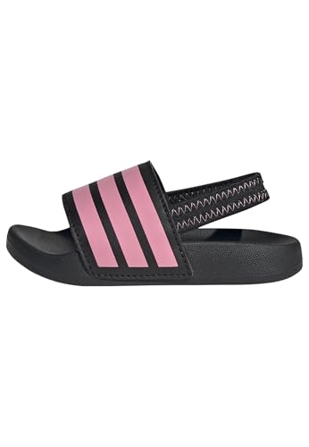 adidas Unisex Baby Adilette ESTRAP Slides Infants RUTSCHEN, core Black/Bliss pink/core Black von adidas