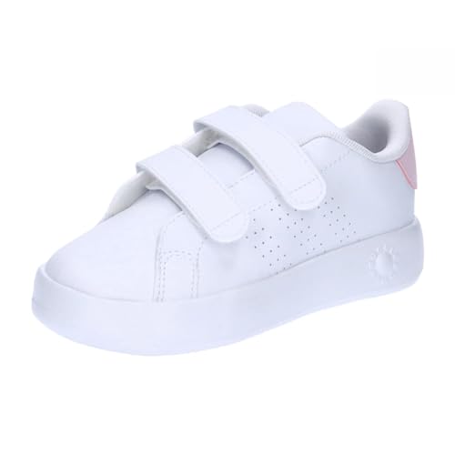 adidas Unisex Baby Advantage CF Sneaker, FTWR White/FTWR White/Clear Pink, 21 EU von adidas