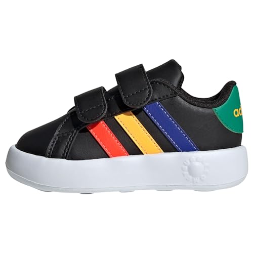 adidas Unisex Baby Grand 2.0 Shoes Infants Nicht-Fußball-Halbschuhe, core Black/Lucid Blue/Court Green, 22 EU von adidas