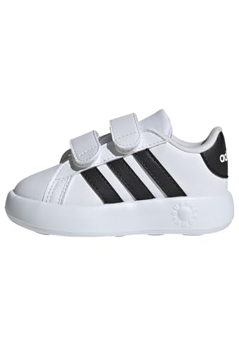 adidas Jungen Unisex Kinder Grand Court 2.0 Shoes Kids Tennisschuhe, Cloud White/Core Black/Cloud White, 21 EU von adidas