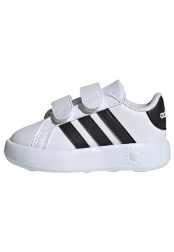 adidas Unisex Baby Grand Court 2.0 Shoes Kids, Cloud White/Core Black/Cloud White, 25 EU von adidas