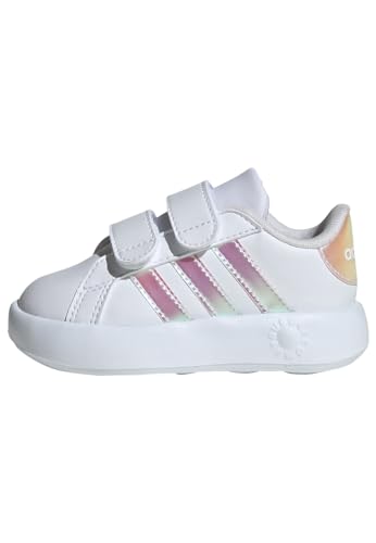 adidas Jungen Unisex Kinder Grand Court 2.0 Shoes Kids Tennisschuhe, Cloud White/Iridescent/Grey Two, 19 EU von adidas
