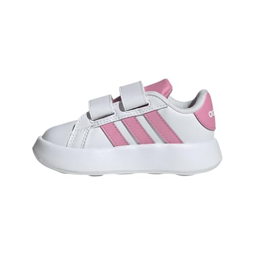 adidas Unisex Baby Grand Court 2.0 Shoes Kids Schuhe, FTWR White/Bliss pink/core Black von adidas