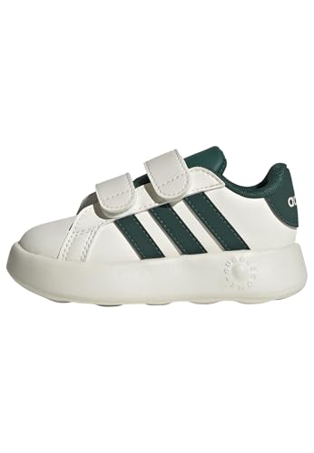 adidas Unisex Baby Grand Court 2.0 Shoes Kids Schuhe, Off White/Collegiate Green/Core Black von adidas