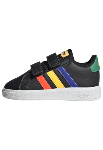 adidas Unisex Baby Grand Lifestyle Hook and Loop Shoes Tennisschuhe, Core Black/Lucid Blue/Court Green, 24 EU adidas Unisex Baby Grand Lifestyle Hook and Loop Shoes Tennisschuhe, Core Black/Lucid Blue/Court Green, 24 EU von adidas