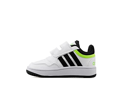 adidas Unisex Baby Hoops 3.0 CF Basketball Shoe, Cloud White/Core Black/Solar Green, 23 EU von adidas