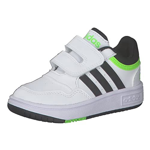 adidas Unisex Baby Hoops 3.0 Cf Basketball Shoe, Cloud White Core Black Solar Green, 25 EU von adidas