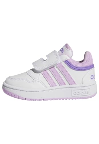 adidas Unisex Baby Hoops Shoes-Low (Non Football), FTWR White Bliss Lilac Violet Fusion 01, 19 EU von adidas