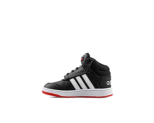 adidas Jungen Unisex Kinder Hoops Mid 2.0 Sneaker, Core Black/Cloud White/Vivid Red, 23 EU von adidas