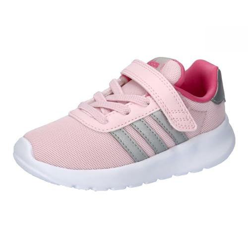 adidas Unisex Baby Lite Racer 3.0 EL I Sneaker, White/rosa/silver, 23 EU von adidas