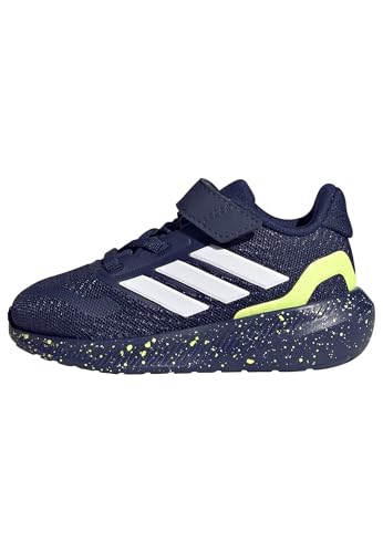 adidas Unisex Baby RUNFALCON 5 Shoes Infants Laufschuhe, Dark Blue/FTWR White/hi-Res Yellow, 23.5 EU von adidas