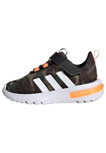 adidas Unisex Baby Racer TR23 Shoes Kids Schuhe-Niedrig, Shadow Olive/FTWR White/Screaming orange, 20 EU von adidas