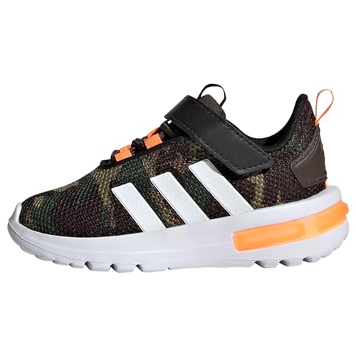 adidas Unisex Baby Racer TR23 Shoes Kids Schuhe-Niedrig, Shadow Olive/FTWR White/Screaming orange, 25 EU von adidas