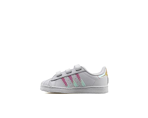 adidas Unisex Baby Superstar Sneaker, Footwear White/Footwear White/Footwear White, 23 EU von adidas