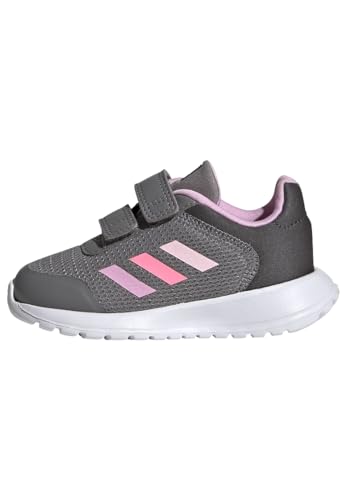 adidas Unisex Baby Tensaur Run Shoes Sneaker, Grey Three/Bliss Lilac/Bliss pink, 19 EU von adidas